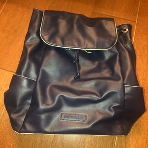 Vera Bradley navy leather backpack